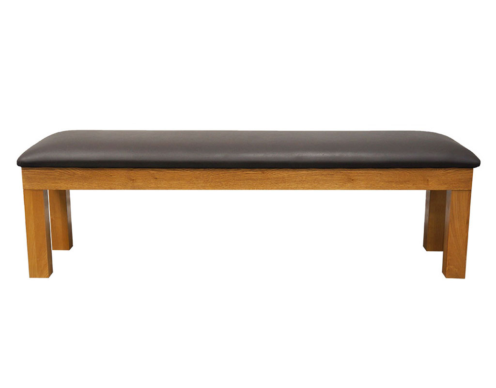 Signature Upholstered Pool Table Storage Bench Oak Home Leisure Direct